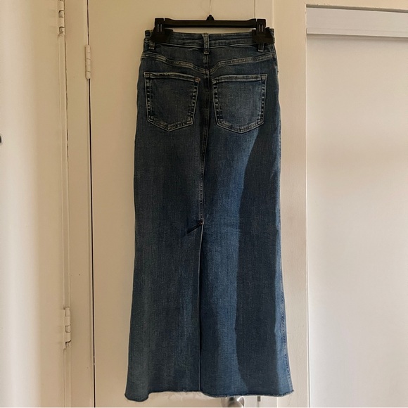 Midi/Maxi back slip stretch denim pencil skirt - Picture 8 of 9